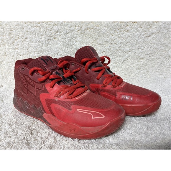 PUMA MB.01 Mid Team Colors Intense Red Men Size 11 LaMelo Ball Fast Shipping - Picture 2 of 12